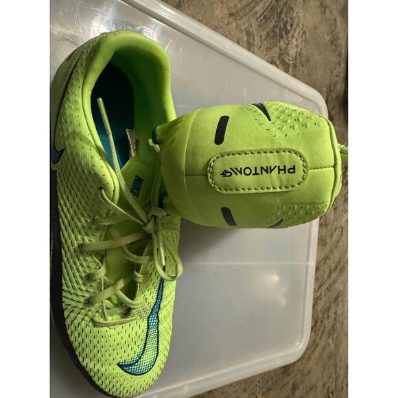 Nike Phantom GT Academy FG/MG Soccer Cleats Lime Glow Size Youth 9 - Picture 5 of 9